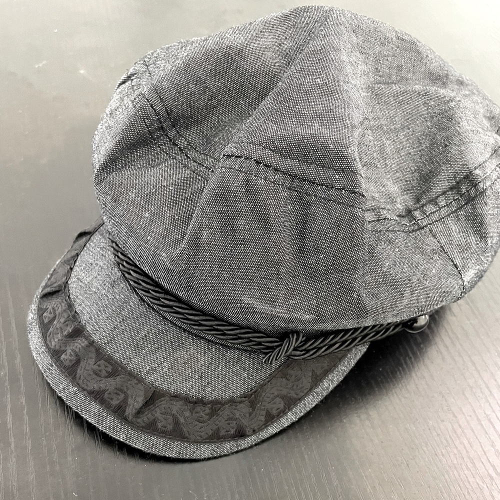 Black denim wash Engineer Hat!